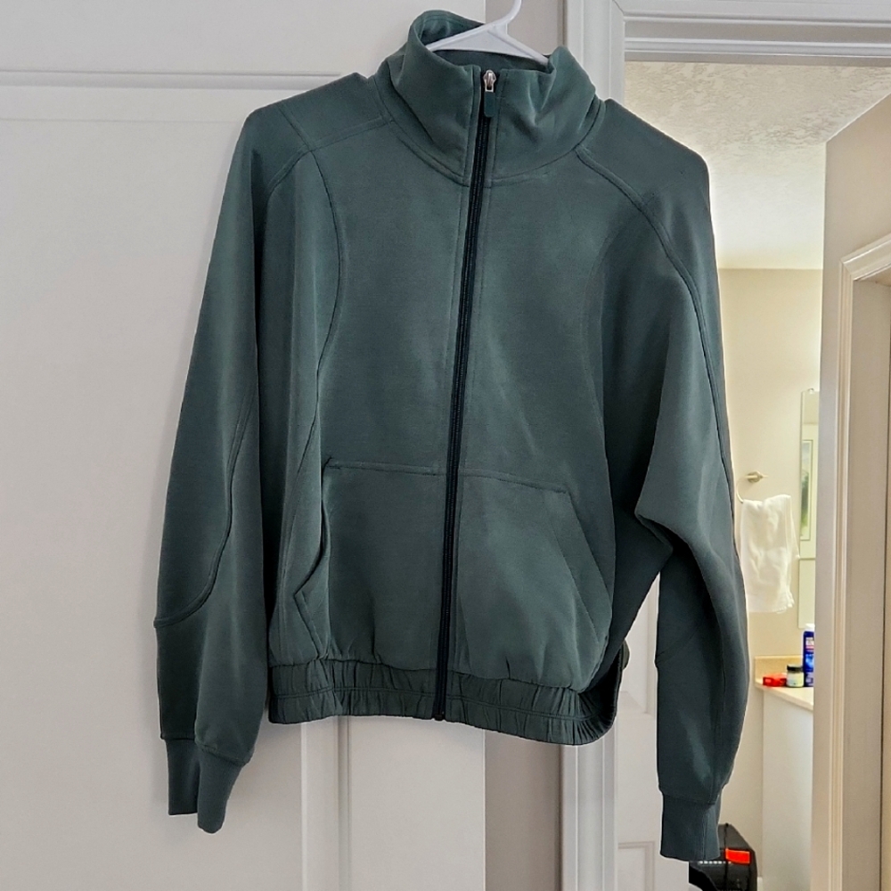 lululemon athletica Dark Green Full-Zip Jacket